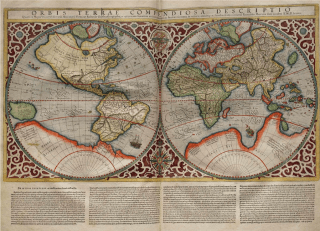 antiguo mapa del mundo 